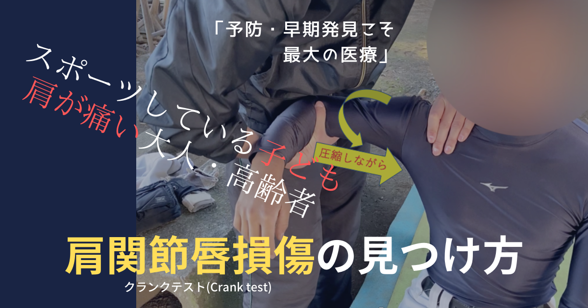 肩関節の関節唇損傷のクランクテスト Crank Test ニンニの気まま日記 ディズニー スウェーデンハウス